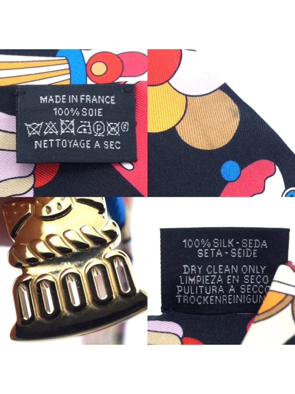 Hermes Twill la Patisserie Charm Scarf 100% Silk